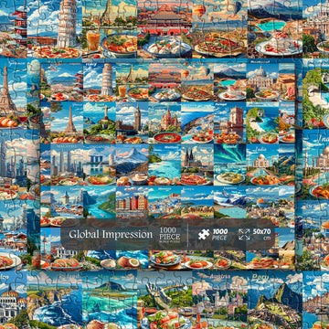 Pieni di puzzle di puzzle di impressione globale 1000